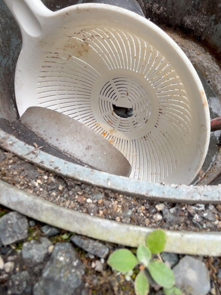 排水管つまり通貫作業