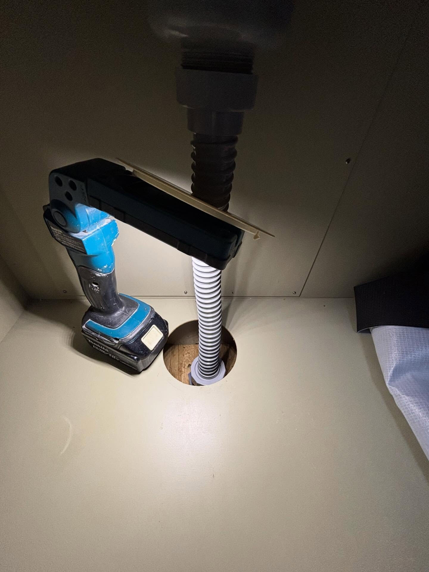 排水管つまり通貫作業